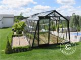 ACD Drivhus glas, VESTA 13,6m², 3,06x4,45x2,37m, Sort