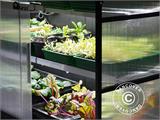 Intelligent minidrivhus/propagator polycarbonat Sprout S14 4-Season, Harvst, 1,25x0,5x0,9m, Sort