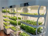 Cabina di coltivazione idroponica con LED, 0,77x0,4x1,7m, Bianco