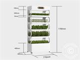 Hydroponic Grow Cabinet w/LED, 0.77x0.4x1.7 m, White