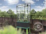 Jardinière CityJungle avec housse pour d’été, jardinière auto-arrosante, 62x33x128cm, Anthracite