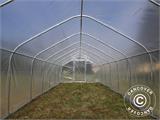 Polytunnel Greenhouse SEMI PRO 4x6.25x2.40 m, Transparent