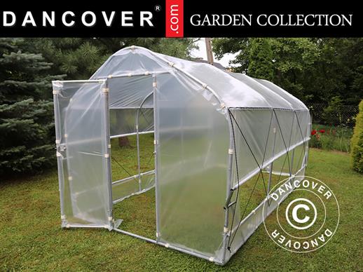 Polytunnel Greenhouse SEMI PRO Plus 2x3.75x2 m, Transparent