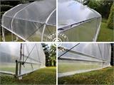 Serre Tunnel SEMI PRO Plus 3x3,75x2,15m, Transparent