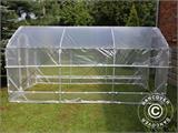 Polytunnel Drivhus SEMI PRO Plus 3x3,75x2,15m, Transparent