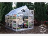 Greenhouse Polycarbonate Hybrid 1.85x2.5x2.09 m Silver