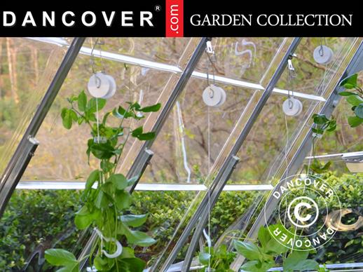 Plant trellising set PRO for greenhouses, Palram/Canopia, Silver/White