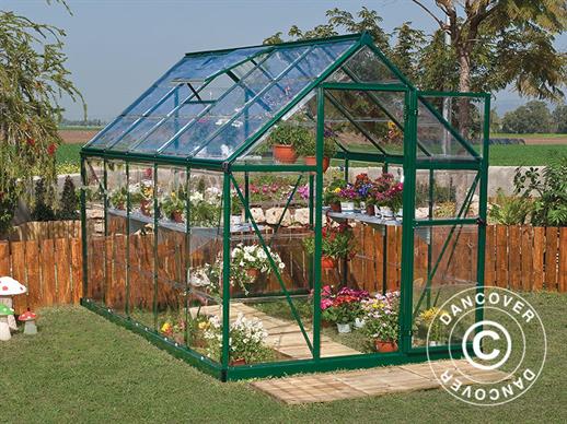 Greenhouse polycarbonate Harmony 5.6 m², Palram/Canopia, 1.85x3.06x2.08 m, Green