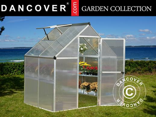 Greenhouse polycarbonate 2.3 m², Palram/Canopia, 1.85x1.26x2.08 m, Silver
