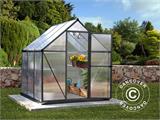 Greenhouse polycarbonate 3.4 m², 1.85x1.86x2.08 m, Grey