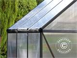 Greenhouse polycarbonate 5.7 m², 1.85x3.06x2.08 m, Grey