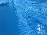Cubierta de piscina + cubierta para fondo Ø350cm, Azul/Blanco natural