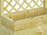 Wooden Planter box w/trellis, 0.8x0.4x1.38 m, Natural ONLY 1 PCS. LEFT