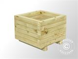 Canteiro de madeira, 0,4x0,4x0,31m, Natural APENAS 2 UNID. RESTANTE