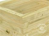 Drewniana skrzynia na rośliny, 0,6x0,4x0,31m, Naturalny OSTĘPNA TYLKO 1 SZTUKA