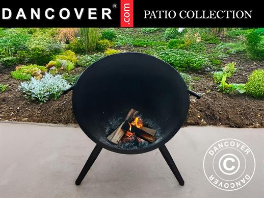 Vuurschaal Halve Bol, Ø60x65cm, Zwart