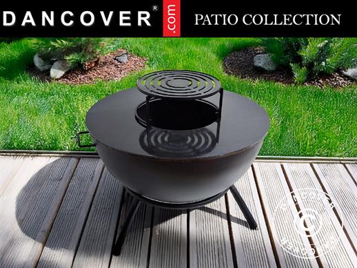 Posuda za vatru Polukugla, Ø60x40/65cm, Crna