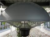 Hengende terrassevarmer NAURU w/FK, 500/1000/1500W, Sølvfarget