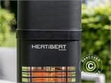 Chauffage de terrasse Heat and Beat avec Bluetooth, 2200W, Noir