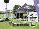 Pop up gazebo FleXtents PRO with full digital print, 3x3 m, incl. 4 sidewalls