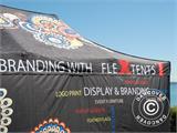FleXtents®-Faltzelt-Banner mit Aufdruck, 3x1m