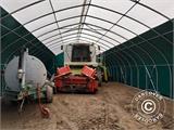 Storage shelter/arched tent 10x15x5.54 m, PVC, Green