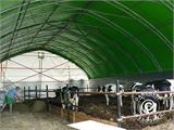 Storage shelter/arched tent 12x16x5.88 m, PVC, White/Grey
