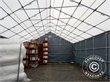 Capannone tenda Titanium 8x18x3x5m, Bianco/Grigio