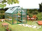 Greenhouse polycarbonate 4.6 m², Palram/Canopia, 1.85x2.47x2.08 m, Green