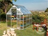 Greenhouse polycarbonate 4.6 m², 1.85x2.47x2.08 m, Silver