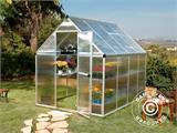 Greenhouse polycarbonate 5.7 m², 1.85x3.06x2.08 m, Silver