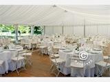 Tente de réception professionnelle EventZone 6x6m PVC, Blanc