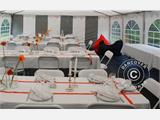 Namiot imprezowy SEMI PRO Plus CombiTents® 8x12 (2,6)m 4 w 1, Biały