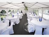 Partyzelt Exclusive 5x12m PVC, Grau/Weiß