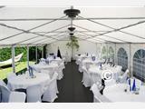 Tente de réception Exclusive 6x10m PVC, "Arched", Blanc