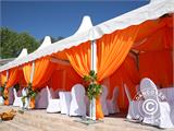 Tente de réception, Exclusive CombiTents® 6x14m 5-en-1, Blanc