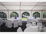 Tente de réception Original 4x6m PVC, Gris/Blanc