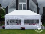Tente de réception Original 4x8m PVC, Gris/Blanc