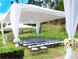 Tente de réception Original 4x6m PVC, Panoramique, Blanc 