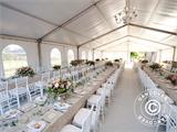 Carpa para fiestas Original 4x8m PVC, "Arched", Blanco