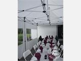 Tente de réception Original 4x8m PVC, Panoramique, Blanc