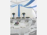 Tente de réception, SEMI PRO Plus CombiTents® 7x14m 5-en-1, Blanc