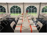 Tente de réception, SEMI PRO Plus CombiTents® 8x16 (2,6)m 6-en-1, Blanc