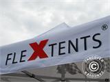 Vouwtent/Easy up tent FleXtents Basic v.3, 4x4m Zwart