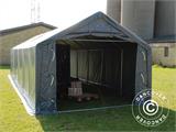 Storage shelter PRO 4x12x2x3.1 m, PVC, Grey