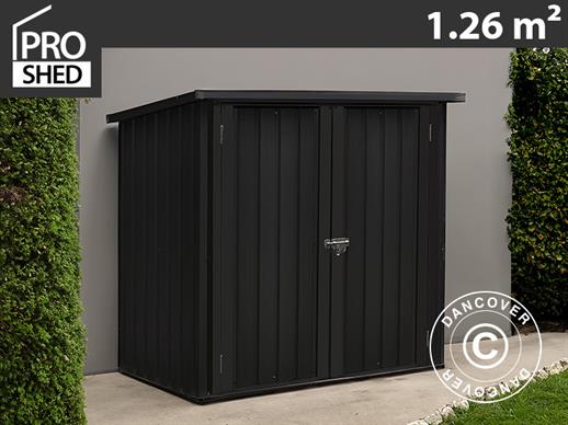 Caseta de jardín / armario de metal 1,47x0,86x1,34m ProShed®, Antracita