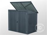 Cobertizo para cubos de basura 1,58x1,01x1,34m, Antracita/Blanco