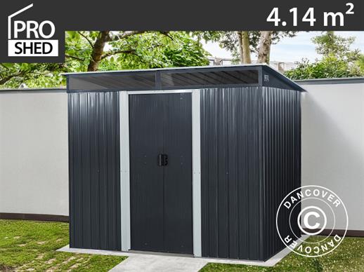 Vrtna šupa s krovnim prozorom 2,38x1,74x1,96m, 4,14m², ProShed®, Antracit/Bijela
