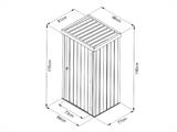 Vrtna šupa, čelični ormar 0,98x0,81x1,8m, 0,79m², ProShed®, Antracit