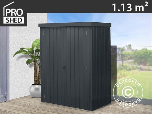 Vrtna šupa, čelični ormar 1,4x0,81x1,8m, 1,13m², ProShed®, Antracit